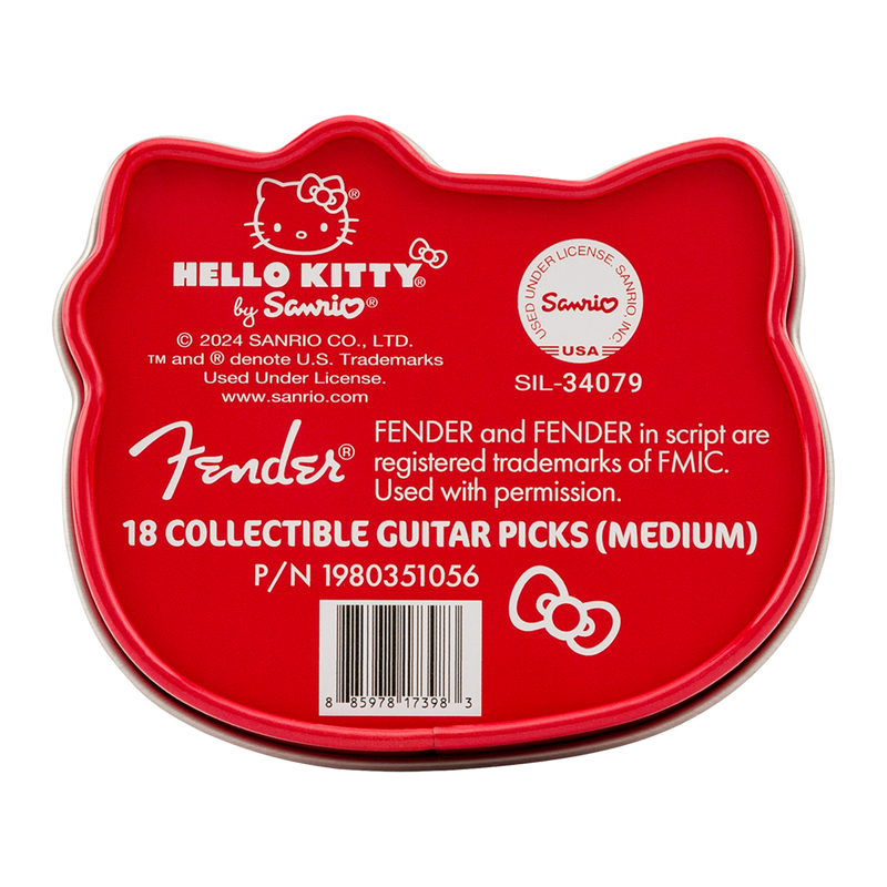 PAQUETE DE PUAS FENDER 1980351056 HELLO KITTY TIN, MED