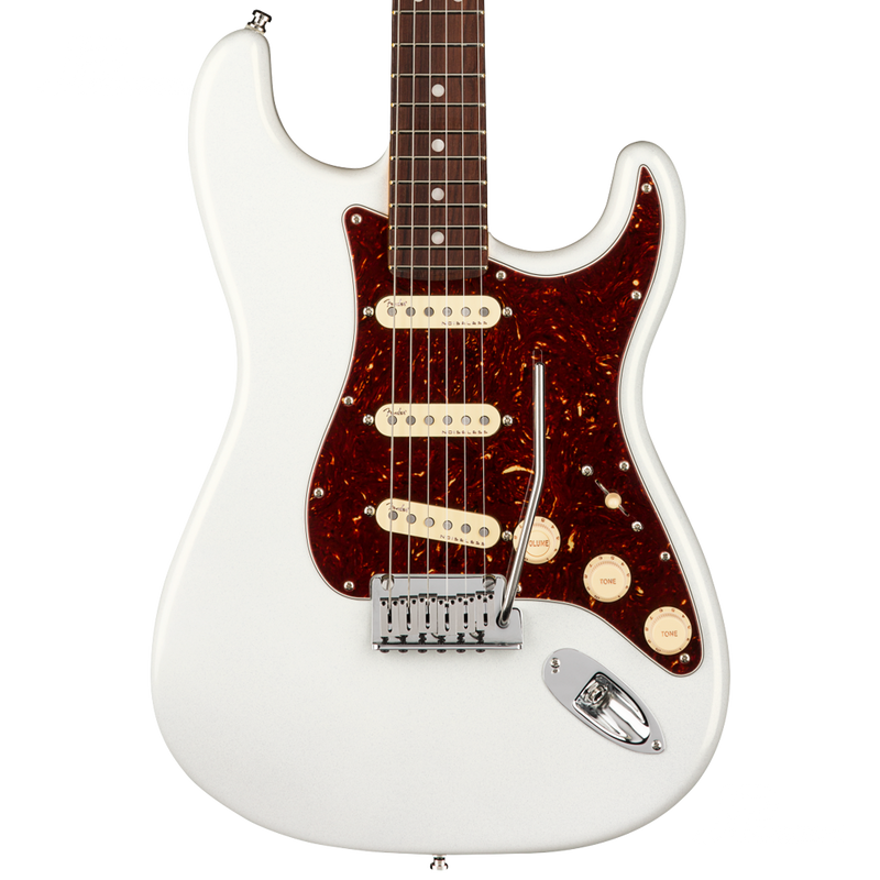 Fender 0118010781 American Ultra Stratocaster Rosewood Fingerboard Arctic Pearl - JP Musical